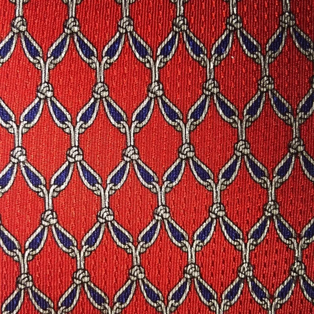 Jos. A. BANK Silk Executive Collection Red Blue Tie